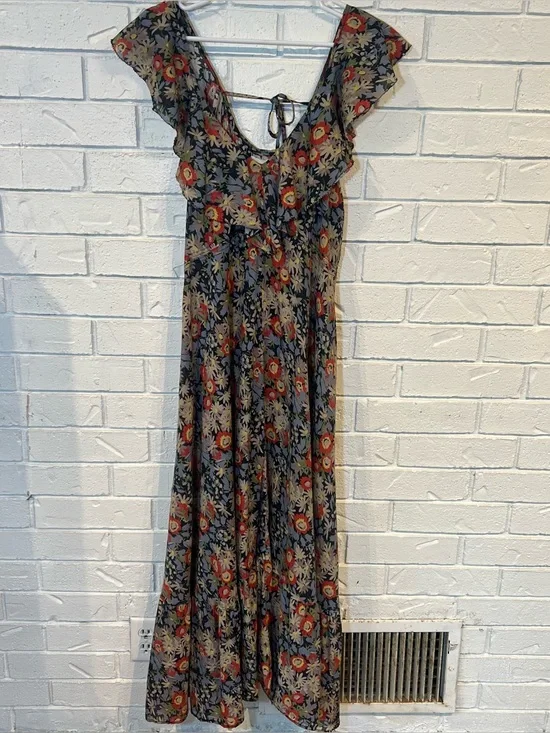 The GREAT Geranium Floral Maxi Dress Womens L - Picture 4 of 16
